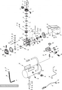 Husky 3 Gallon Air Compressor, TA-1512 - Parts