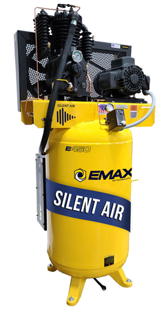 EMAX E350 Stationary Air Compressor - 5hp 80 Gal. 2 Stage Single Phase Industrial Compressor - ESP05V080I1