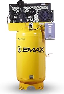 EMAX Electric Air Compressor - 80 Gal 7.5HP 2 Stage Compressor with Auto Drain & 26 CFM, 200 Max PSI - EHI07V080Y1