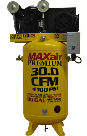 Maxair 80-Gallon Air Compressor, C7180V1-MS-MAP