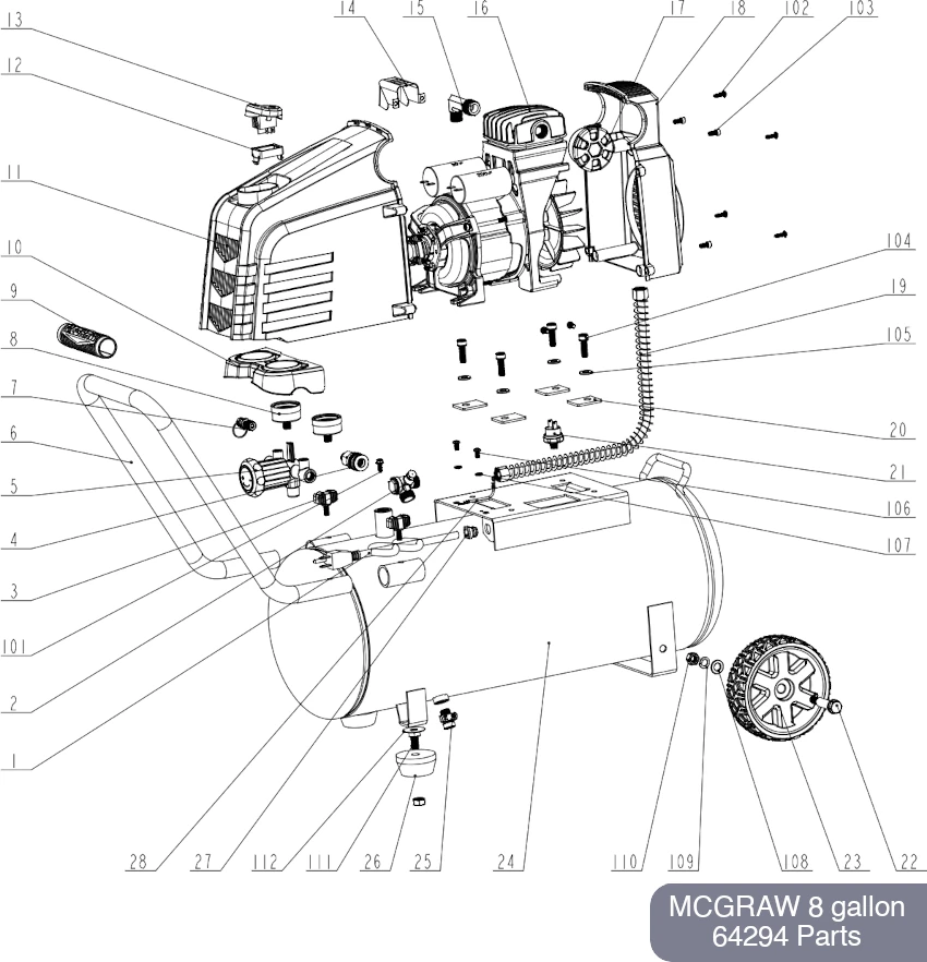 MCGRAW 64294 Parts Diagram