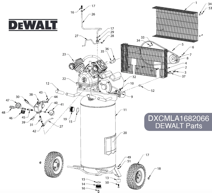 DEWALT DXCMLA1682066 Parts Diagram