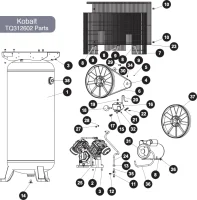 Kobalt 80 gal TQ312602 Parts Diagram