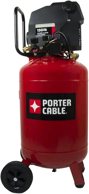 Porter-Cable PXCMF220VW 1.5 HP 20 Gallon Oil-Free Vertical Dolly Air Compressor