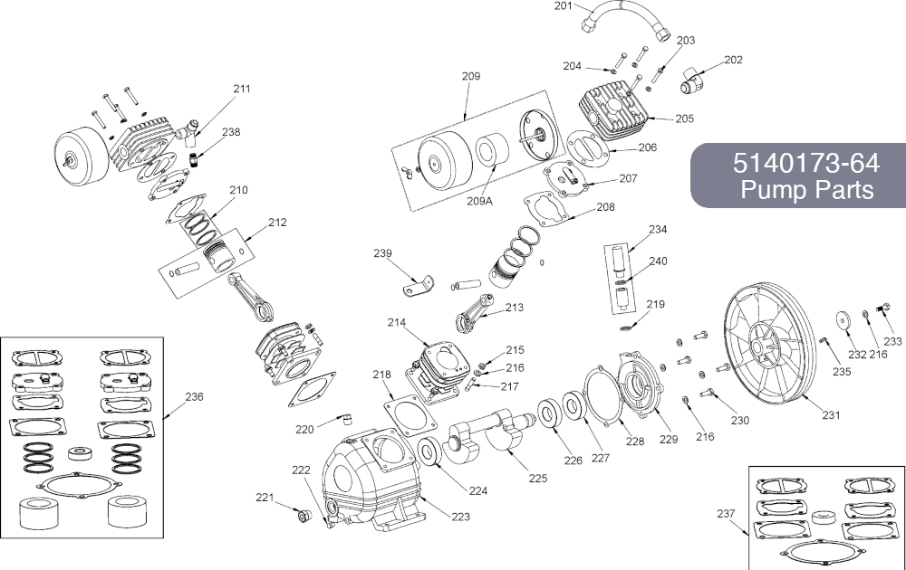 Pump 5140173-64 Parts Diagram