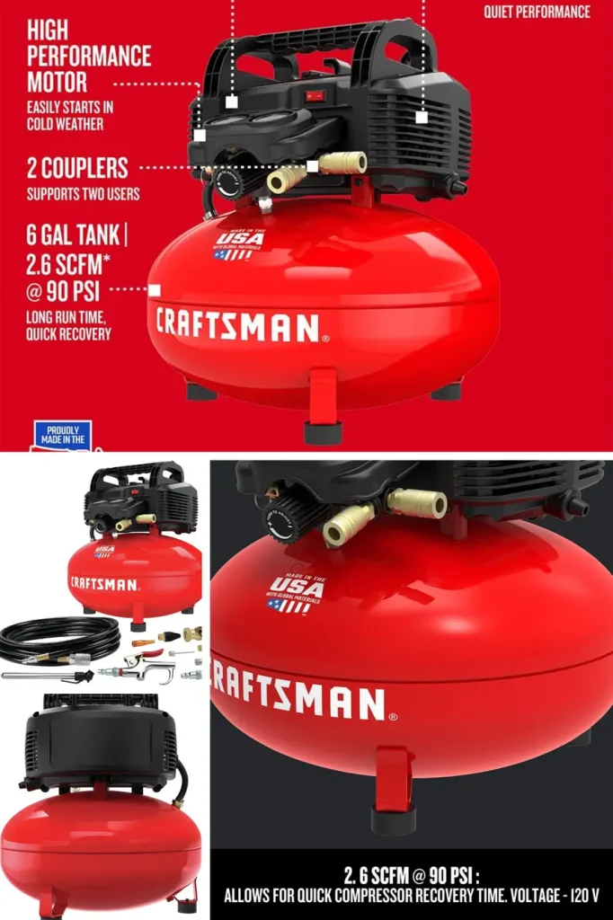 CRAFTSMAN 6-Gallon Pancake Compressor  - CMEC6150K