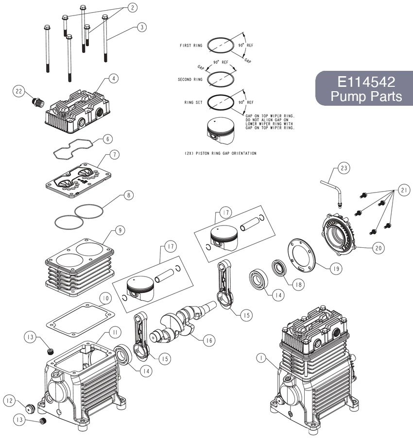 Pump E114542 Parts Diagram